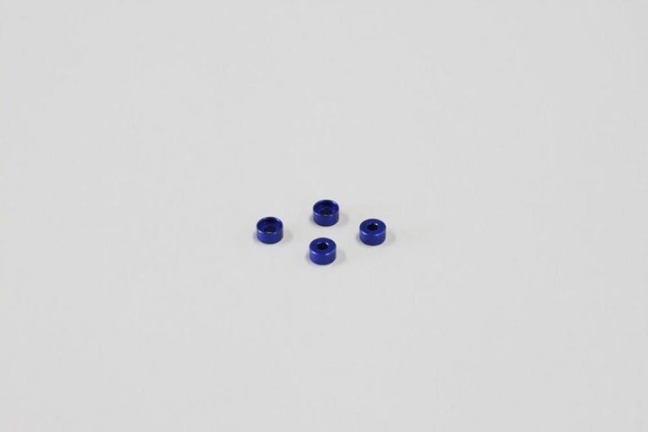 Kyosho Mini-Z (MZW418-25) Al Friction Mount Collar 2.5mm Blue 4pcs - Excel RC