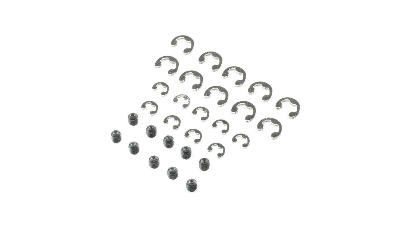 C-clip, Set Screw, 3mm: 1:18 4WD Temper Gen 2 - Excel RC