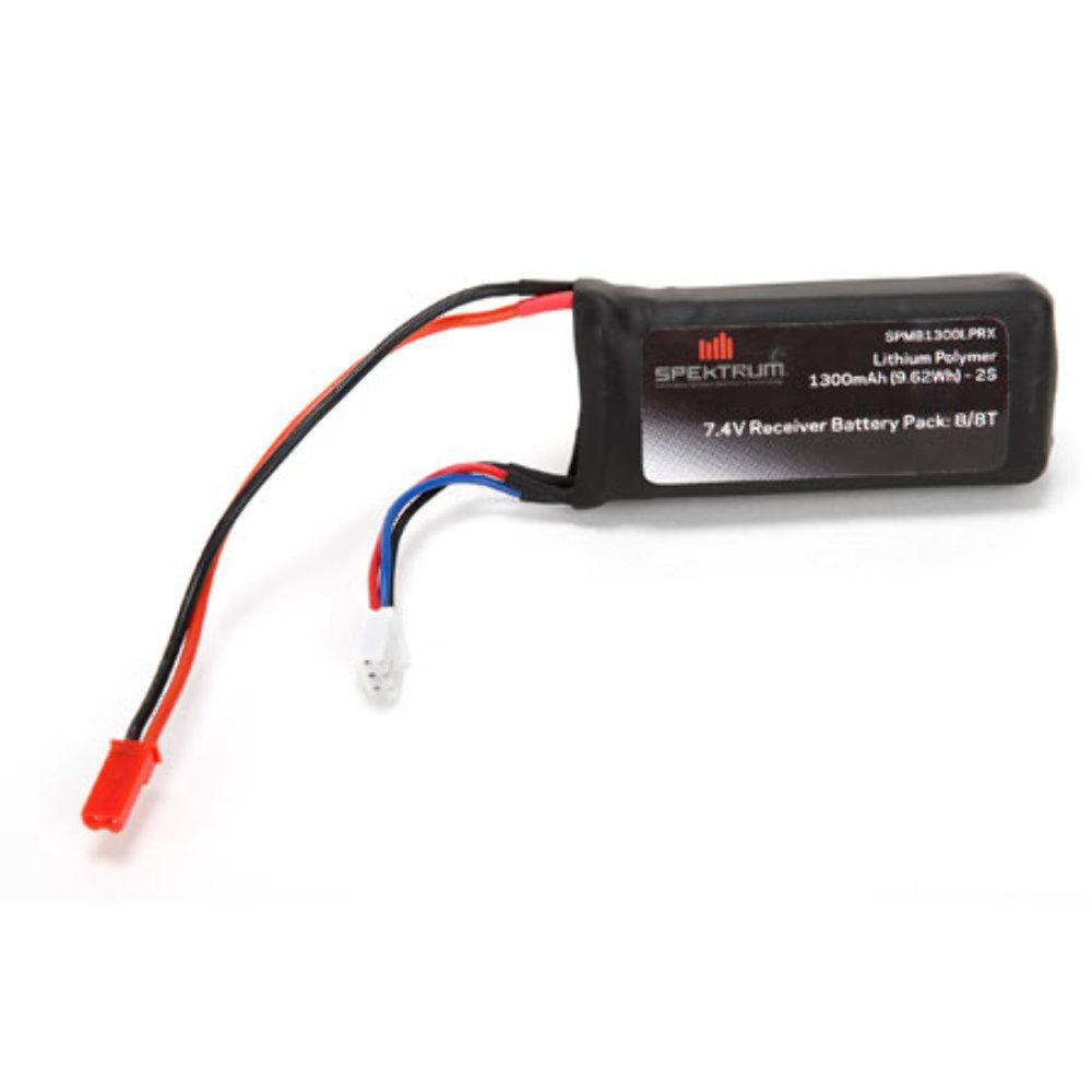 Spektrum 7.4V 1300mAh 2S 5C LiPo Rx Pack w/JST Connector - Excel RC