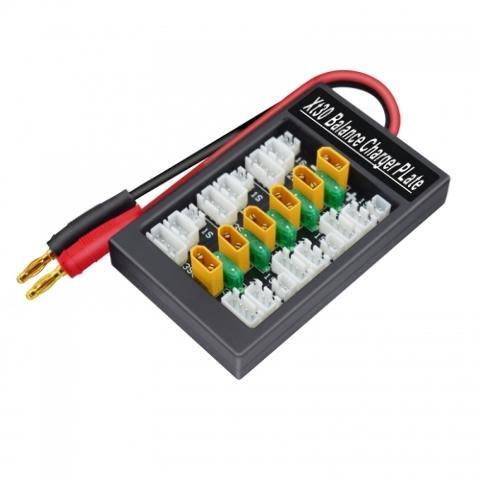 ExcelRC 4mm Plug to TX30 Parallel charging board with 30A fuse Plug type: US - Excel RC
