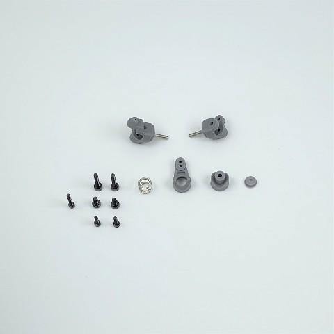 1RC Racing FR Spindles & Servo Saver, 1/18 Mid, Spr, EDM - Excel RC