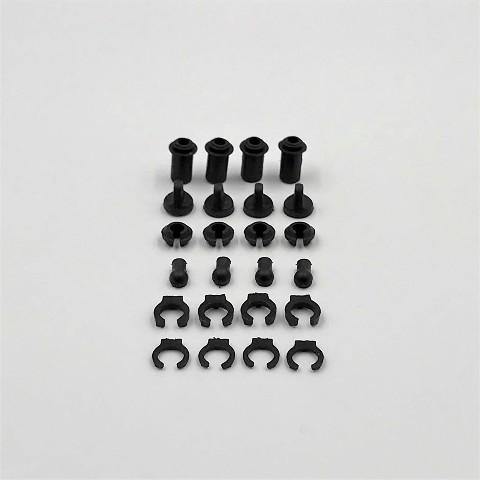 1RC Racing Shock Plastic Parts, 1/18 Mid, Spr (4) - Excel RC