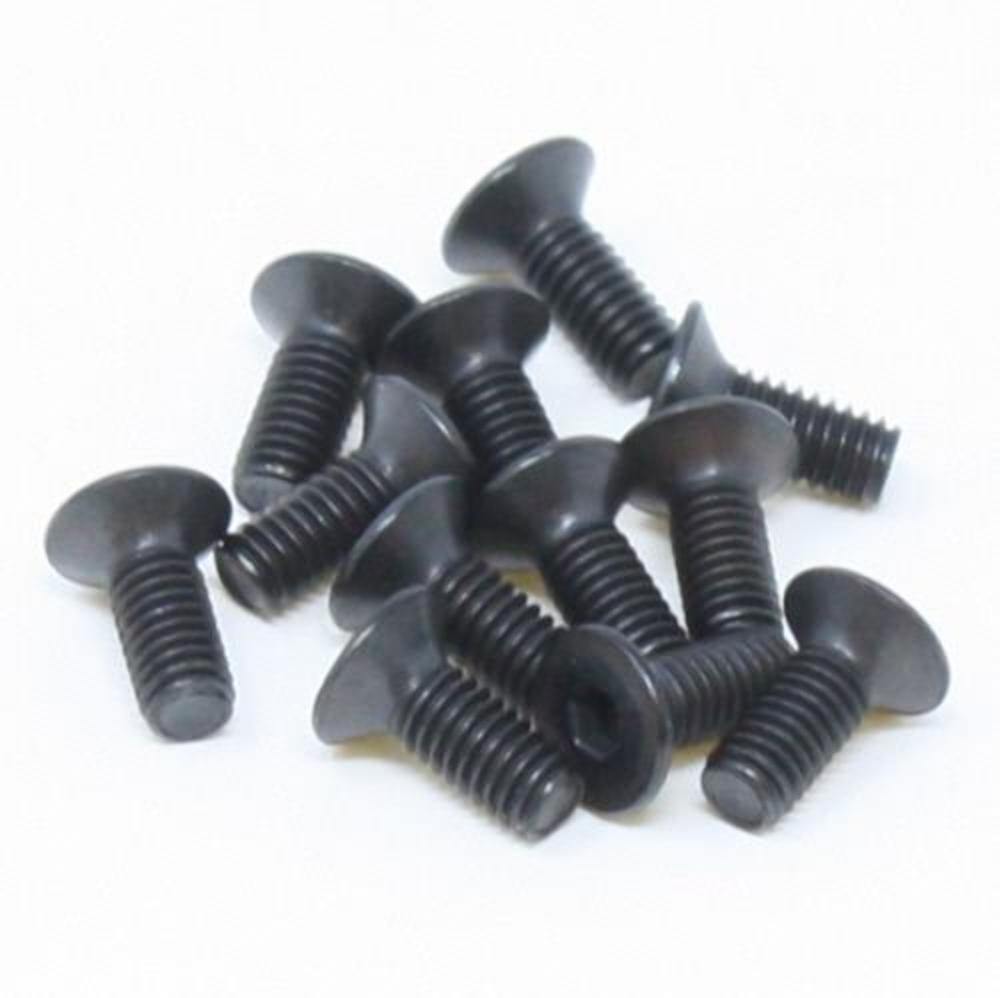 RedCat Racing BS810-100 Flat Head Machined Thread Hex Screw 4x10mm - Excel RC