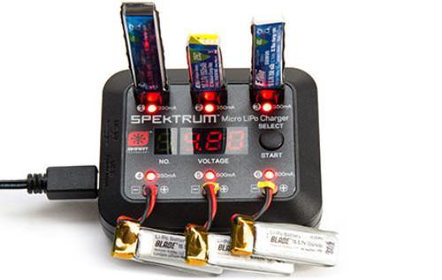 Spektrum S63 Micro 1S USB LiPo Charger - Excel RC