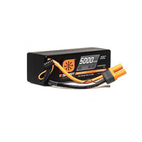 Spektrum 5000mAh 4S 14.8V Smart LiPo 30C Hardcase; IC5 SPMX50004S30H5 - Excel RC