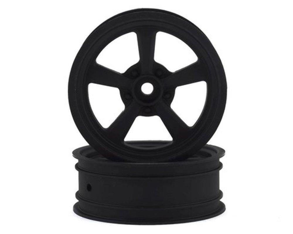 Team Associated DR10 Drag Racing Front Wheels (Black) (2) - Excel RC