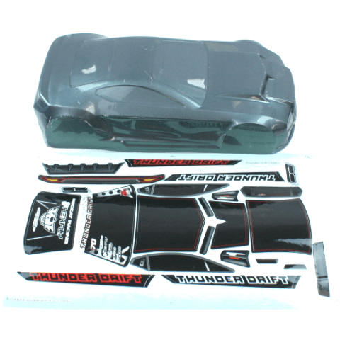 RedCat Gun Metal Body including Stickers and Accessory Parts - Excel RC