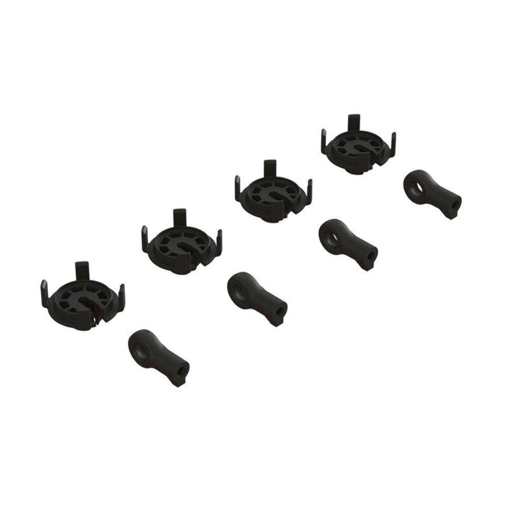 Arrma Shock Rod End & Spring Perch Set (4 Shocks) ARA330569 - Excel RC