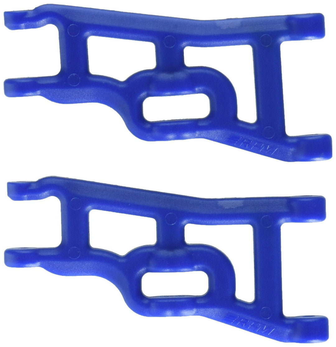 RPM 80245 Pair of Front A-Arms for Traxxas Slash, Monster Jam, Rustler, Stampede, Nitro Slash, Blue - Excel RC