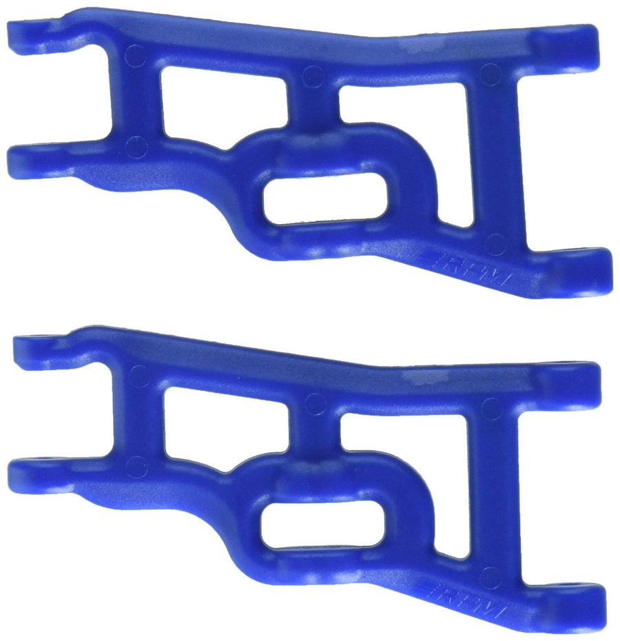 RPM 80245 Pair of Front A-Arms for Traxxas Slash, Monster Jam, Rustler, Stampede, Nitro Slash, Blue - Excel RC