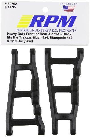 RPM 80702 Front/Rear A-Arms Black Slash/Stampede 4x4 Black - Excel RC