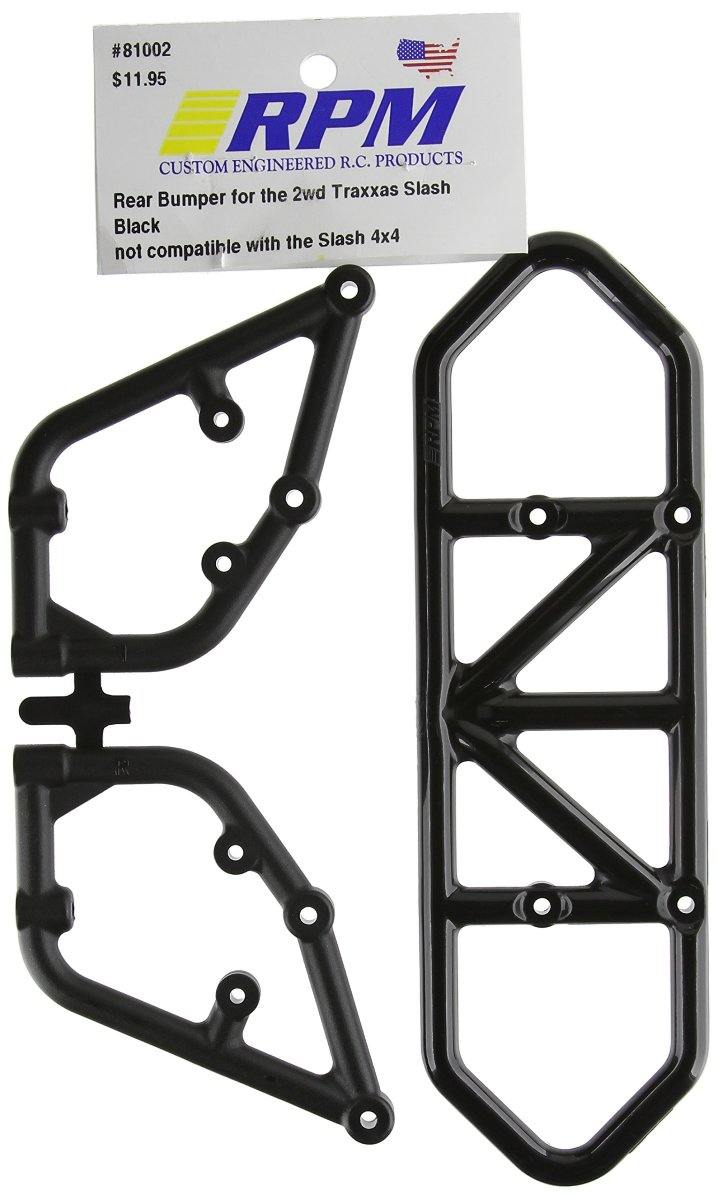 RPM RPM - 81002 Rear Bumper Black Slash (Pack of 38) - Excel RC