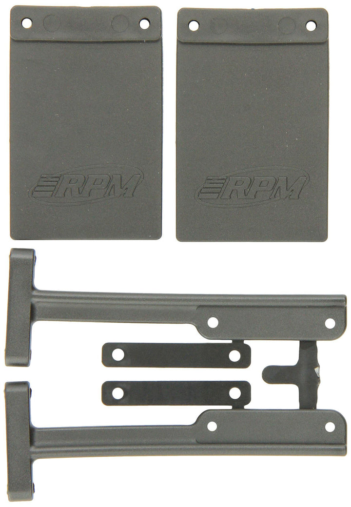 RPM 81012 Mud Flaps Bumper Slash Black - Excel RC