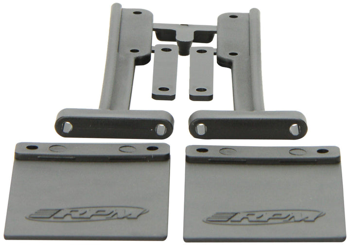 RPM 81012 Mud Flaps Bumper Slash Black - Excel RC