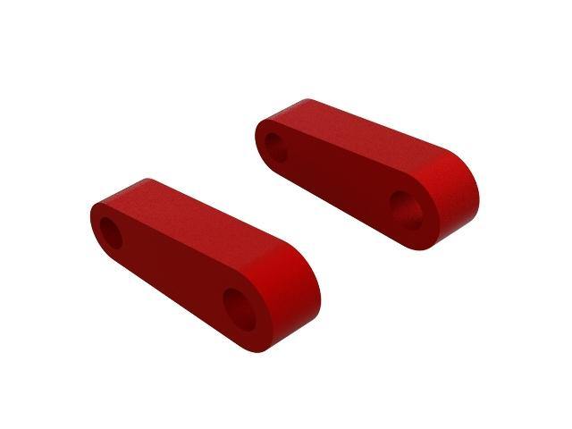 Arrma Aluminum Front Suspension Mounts (Red) (2) - Excel RC