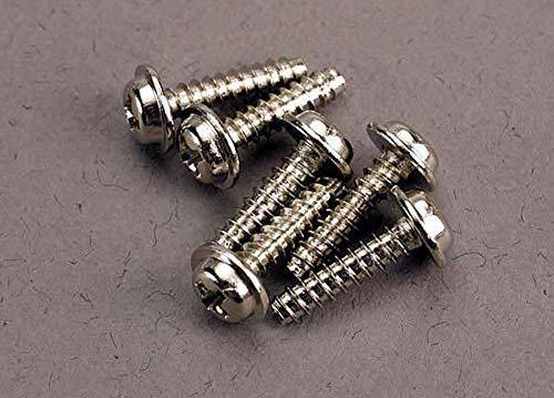 Traxxas 3286 Screws 3x12mm washerhead self-tapping (6) - Excel RC