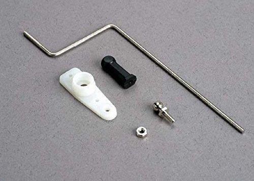 Traxxas 3825 Steering rod plastic rod end chrome threaded ball &amp; nut servo horn - Excel RC