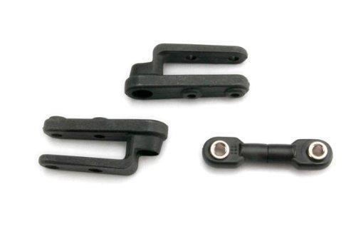 Traxxas 3968 Servo horns steering (2) steering link (3x12mm threaded rod (1) rod ends (2) hollow balls (2) - Excel RC
