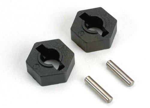 Traxxas 4954 Wheel hubs hex (2) axle pins (2.5x12mm) (2) - Excel RC