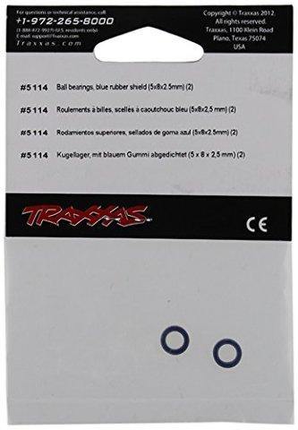 Traxxas 5114 Ball bearings blue rubber sealed (5x8x2.5mm) (2) - Excel RC