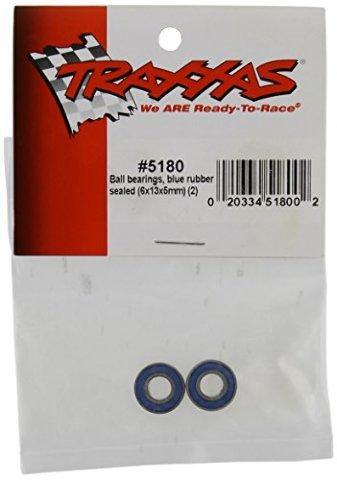 Traxxas 5180 Ball bearings blue rubber sealed (6x13x5mm) (2) - Excel RC
