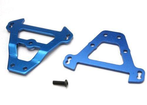 Traxxas 5323 Bulkhead tie bars front & rear (blue-anodized aluminum) - Excel RC