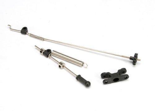 Traxxas 5568 Linkage set throttle & brake (Jato®) (includes servo horn rod guides brake spring brake adjustment dial rods (wires) throttle return spring hardware) - Excel RC