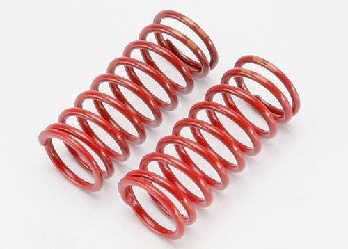 Traxxas 5649 Spring shock (red) (long) (GTR) (5.4 rate double orange stripe) (1 pair) - Excel RC