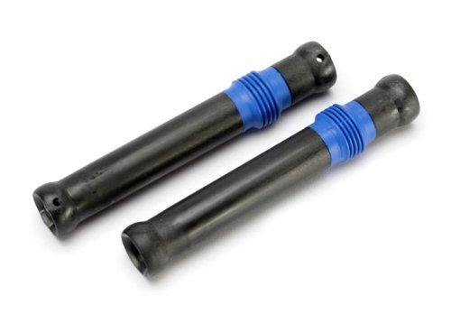 Traxxas 5655 Half shaft set short (plastic parts only) (interl splined half shaft exterl splined half shaft rubber boot) (assembled with glued boot) (2 assemblies) - Excel RC