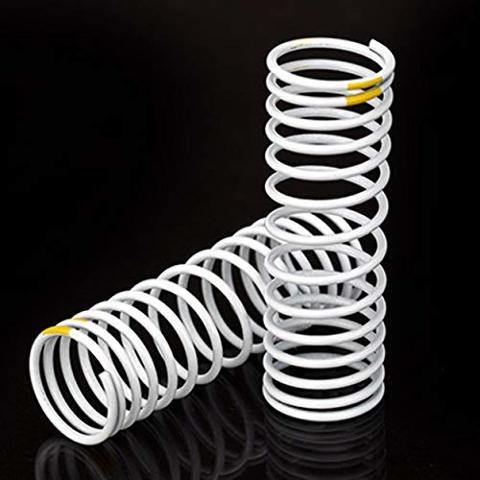 Traxxas 5856 Springs front (white) (progressive +20% rate yellow stripe) (2) - Excel RC