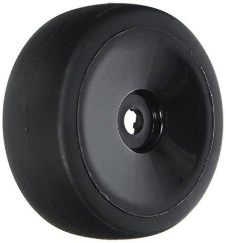 Traxxas 6475 Tires & wheels assembled glued (black dished wheels slick tires (S1 compound) foam inserts) (front) (2) - Excel RC