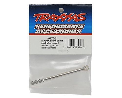 Traxxas 6752 Half shaft exterl splined (steel-spline constant-velocity) (1) (fits 2WD RustlerStampede) - Excel RC