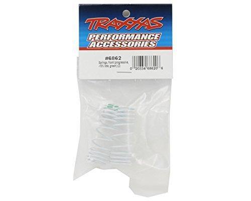 Traxxas 6862 Springs front (progressive -10% rate green) (2) - Excel RC