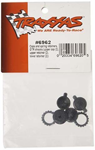 Traxxas 6962 Caps & spring retainers GTR shocks (upper cap (2) upper retainer (2) lower retainer (2)) - Excel RC