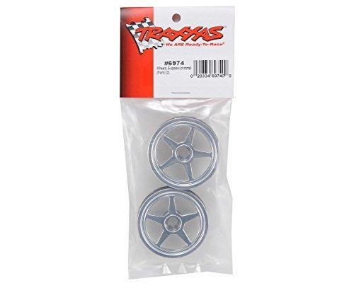 Traxxas 6974 Wheels 5-spoke (chrome) (front) (2) - Excel RC