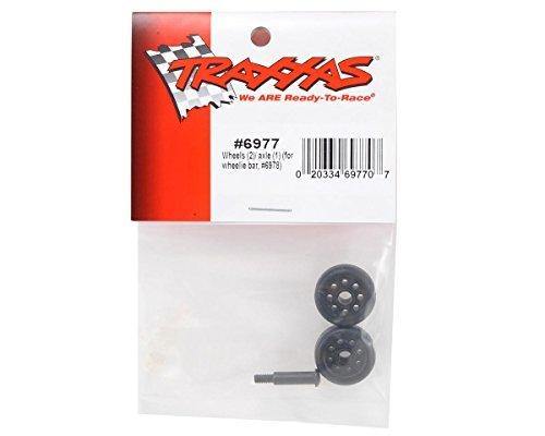 Traxxas 6977 Wheels (2) axle (1) (for wheelie bar 