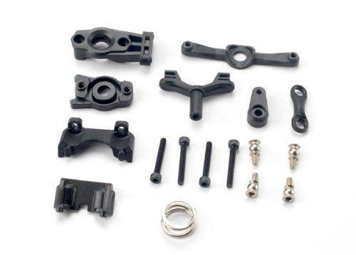 Traxxas 7043 Steering arm (upper & lower) steering link servo horn servo saver servo saver spring servo horn mount ball stud (2) shock mounts front & rear 2.5x18mm CS (4) - Excel RC