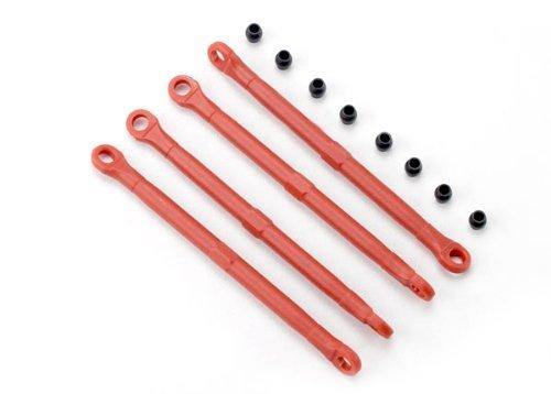 Traxxas 7138 Toe link front &amp; rear (molded composite) (red) (4) hollow balls (8) - Excel RC