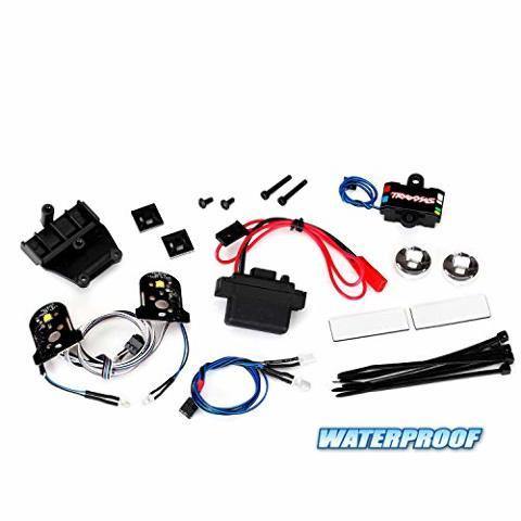 Traxxas 8038 LED light set complete with power supply (contains headlights tail lights side marker lights distribution block and power supply) (fits #8130 body) - Excel RC