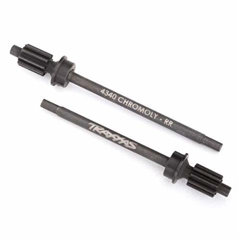 Traxxas 8061 Axle shaft rear heavy duty (left & right) portal drive input gear rear (machined) - Excel RC