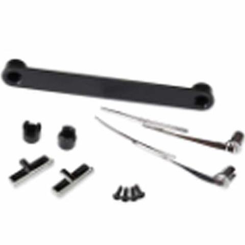 Traxxas 8075 Door handles left & right windshield wipers left & right retainers (3) 1.6x5 BCS (self-tapping) (4) (fits #8010 body) - Excel RC