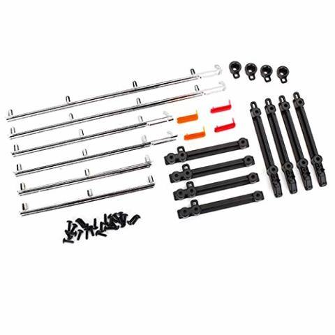 Traxxas 8076 Side trim left & right (chrome) retainers LED lens 2.6x8 BCS (24) (fits #8010 body) - Excel RC