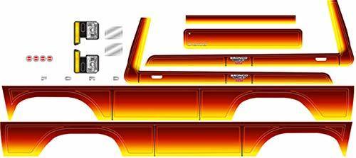 Traxxas 8078 Decal sheet Bronco sunset (fits 