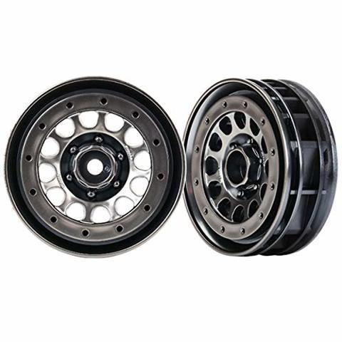 Traxxas 8173 Wheels Method 105 1.9' (black chrome beadlock) (beadlock rings sold separately) - Excel RC