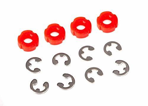 Traxxas 8261 Piston damper (red) (4) e-clips (8) - Excel RC