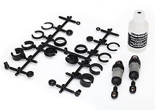 Traxxas 8360 Ultra Shocks (grey) (short) (includes spring pre-load spacers) (2) - Excel RC