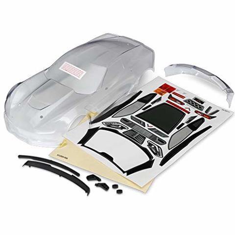 Traxxas 8386 Body Chevrolet Corvette Z06 (clear requires painting) decal sheet (includes side mirrors spoiler &amp; mounting hardware) - Excel RC