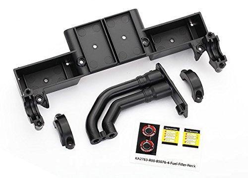 Traxxas 8420 Chassis tray driveshaft clamps fuel filler (black) - Excel RC