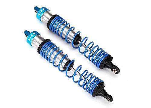 Traxxas 8457 Shock caps aluminum (blue-anodized) King® Shocks (4) - Excel RC