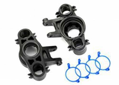 Traxxas 8635 Axle carriers left & right (1 each) (use with 8x16mm & 17x26mm ball bearings) dust boot retainers (4) - Excel RC